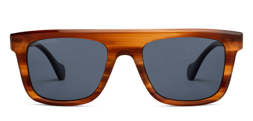 Brown Square Full Rim Unisex Sunglasses by John Jacobs-208147