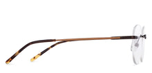 Load image into Gallery viewer, Brown Round Rimless Unisex Eyeglasses by Vincent Chase-150436