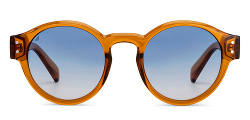 Brown Round Full Rim Unisex Sunglasses by Vincent Chase Polarized-151893