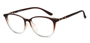 Brown Cat Eye Full Rim Unisex Eyeglasses by Lenskart Air-150554