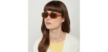 Load image into Gallery viewer, Brown Rectangle Full Rim Unisex Sunglasses by Vincent Chase Polarized-151901