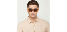 Load image into Gallery viewer, Brown Rectangle Full Rim Unisex Sunglasses by Vincent Chase Polarized-151901