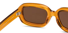 Load image into Gallery viewer, Brown Rectangle Full Rim Unisex Sunglasses by Vincent Chase Polarized-151901