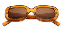 Load image into Gallery viewer, Brown Rectangle Full Rim Unisex Sunglasses by Vincent Chase Polarized-151901