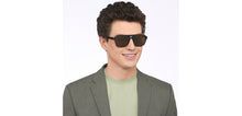 Load image into Gallery viewer, Brown Square Full Rim Unisex Sunglasses by John Jacobs-208145