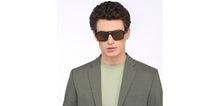 Load image into Gallery viewer, Brown Square Full Rim Unisex Sunglasses by John Jacobs-208145