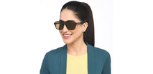 Load image into Gallery viewer, Brown Square Full Rim Unisex Sunglasses by John Jacobs-208145