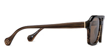 Load image into Gallery viewer, Brown Square Full Rim Unisex Sunglasses by John Jacobs-208145