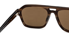Load image into Gallery viewer, Brown Square Full Rim Unisex Sunglasses by John Jacobs-208145
