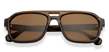 Load image into Gallery viewer, Brown Square Full Rim Unisex Sunglasses by John Jacobs-208145