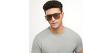 Load image into Gallery viewer, Brown Wayfarer Full Rim Unisex Sunglasses by Vincent Chase-200463