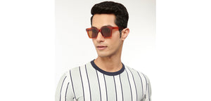 Brown Wayfarer Full Rim Unisex Sunglasses by Vincent Chase Polarized-206923