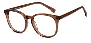 Brown Round Full Rim Unisex Eyeglasses by Vincent Chase-151621