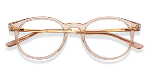 Brown Round Full Rim Unisex Eyeglasses by Vincent Chase-201612