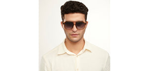 Brown Geometric Full Rim Unisex Sunglasses by Vincent Chase-200498