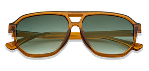 Brown Geometric Full Rim Unisex Sunglasses by Vincent Chase-200498