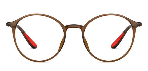 Brown Round Full Rim Unisex Eyeglasses by Lenskart Air-151533