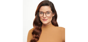 Brown Geometric Full Rim Unisex Eyeglasses by Lenskart Air-201276