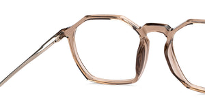 Brown Geometric Full Rim Unisex Eyeglasses by Lenskart Air-201276