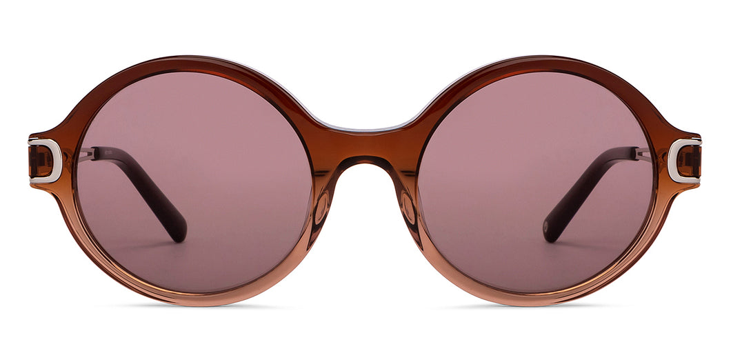 Brown Round Full Rim Unisex Sunglasses by John Jacobs-152722