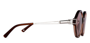 Brown Round Full Rim Unisex Sunglasses by John Jacobs-152722
