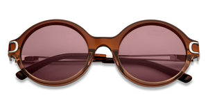 Brown Round Full Rim Unisex Sunglasses by John Jacobs-152722