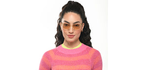 Yellow Cat Eye Full Rim Women Sunglasses by Vincent Chase Polarized-215462