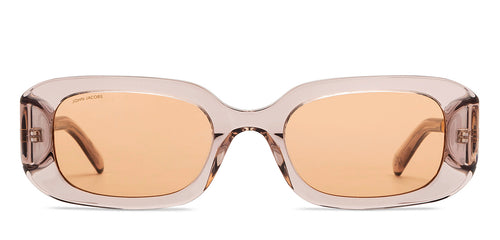 Brown Rectangle Full Rim Women Sunglasses by John Jacobs-209440