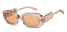 Load image into Gallery viewer, Brown Rectangle Full Rim Women Sunglasses by John Jacobs-209440