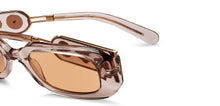 Load image into Gallery viewer, Brown Rectangle Full Rim Women Sunglasses by John Jacobs-209440