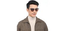 Load image into Gallery viewer, Blue Clubmaster Full Rim Unisex Sunglasses by Vincent Chase Polarized-209297