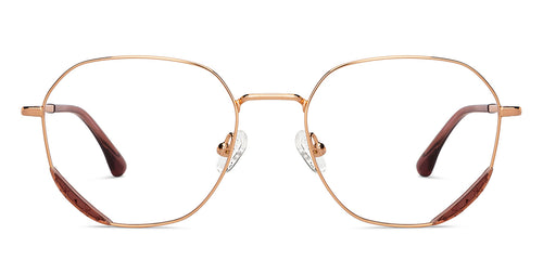Copper Round Full Rim Unisex Eyeglasses by John Jacobs-150370