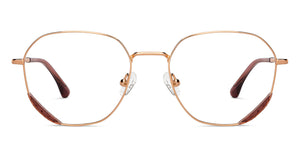 Copper Round Full Rim Unisex Eyeglasses by John Jacobs-150370