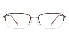 Load image into Gallery viewer, Copper Rectangle Half Rim Unisex Eyeglasses by Vincent Chase-209025