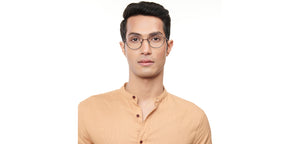Copper Round Half Rim Women Eyeglasses by Lenskart STUDIO-205536