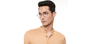 Copper Round Half Rim Women Eyeglasses by Lenskart STUDIO-205536