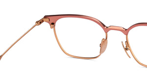 Gold Clubmaster Full Rim Women Eyeglasses by John Jacobs-207202