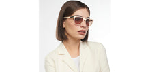 Load image into Gallery viewer, White Wayfarer Full Rim Unisex Sunglasses by Vincent Chase Polarized-200444