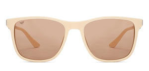 White Wayfarer Full Rim Unisex Sunglasses by Vincent Chase Polarized-200444