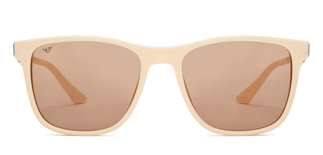 White Wayfarer Full Rim Unisex Sunglasses by Vincent Chase Polarized-200444