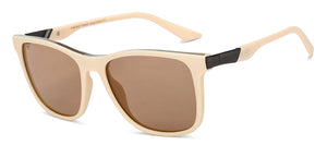 White Wayfarer Full Rim Unisex Sunglasses by Vincent Chase Polarized-200444