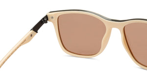 White Wayfarer Full Rim Unisex Sunglasses by Vincent Chase Polarized-200444