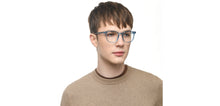 Load image into Gallery viewer, Blue Wayfarer Full Rim Unisex Eyeglasses by Lenskart Hustlr-217201