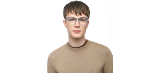 Blue Wayfarer Full Rim Unisex Eyeglasses by Lenskart Hustlr-217201