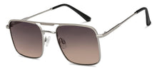 Load image into Gallery viewer, Silver Square Full Rim Unisex Sunglasses by Vincent Chase-209532