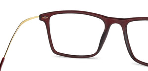 Brown Square Full Rim Unisex Eyeglasses by Lenskart Air Online-140570