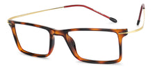 Load image into Gallery viewer, Brown Rectangle Full Rim Extra Wide Unisex Eyeglasses by Lenskart Air Online-140579