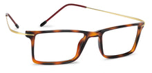 Load image into Gallery viewer, Brown Rectangle Full Rim Extra Wide Unisex Eyeglasses by Lenskart Air Online-140579