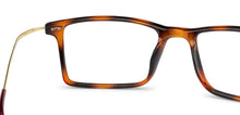 Load image into Gallery viewer, Brown Rectangle Full Rim Extra Wide Unisex Eyeglasses by Lenskart Air Online-140579