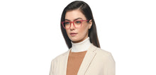 Load image into Gallery viewer, Pink Wayfarer Full Rim Unisex Eyeglasses by Lenskart Hustlr-216712